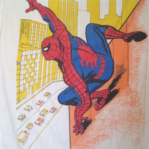 Affiche de peinture Spiderman drôle, appareil photo dans les toilettes,  décor de salle de bain, décoration de salle de bain, Art mural de maison