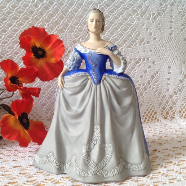 Franklin Mint Sujet en Porcelaine Catherine La Grande Impératrice de Russie