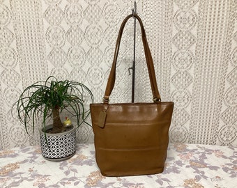 【楽天カード分割】 Coach Tribeca Handbag Women's Bag Tote Leather Brown Vintage バッグ