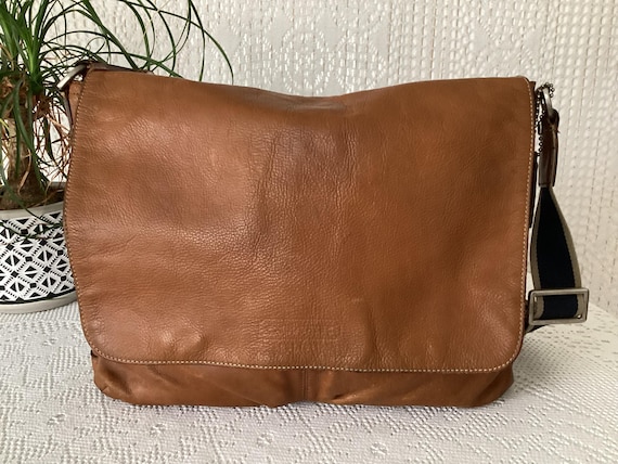 Coach Vintage Brown Leather Crossbody Bag Coach Flap Satchel