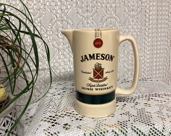 Jameson Vintage Ceramic Pitcher Triple Distilled Irish Whiskey Whiskey Pitcher