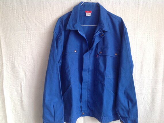 Vintage Work Blue Jacket Adolphe Lafont Jacket Size 4… - Gem
