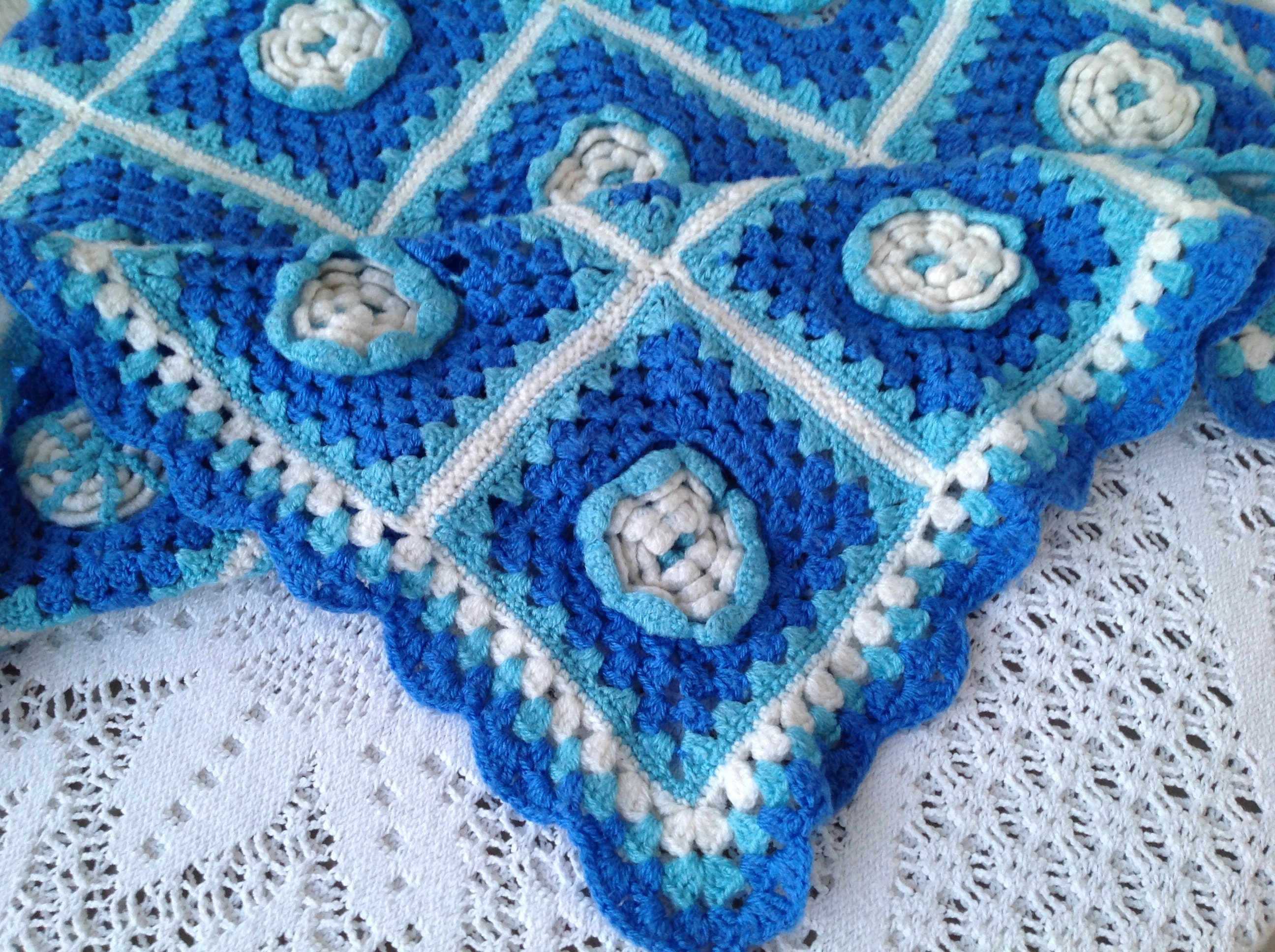 Nappe de Table Vintage Crochet