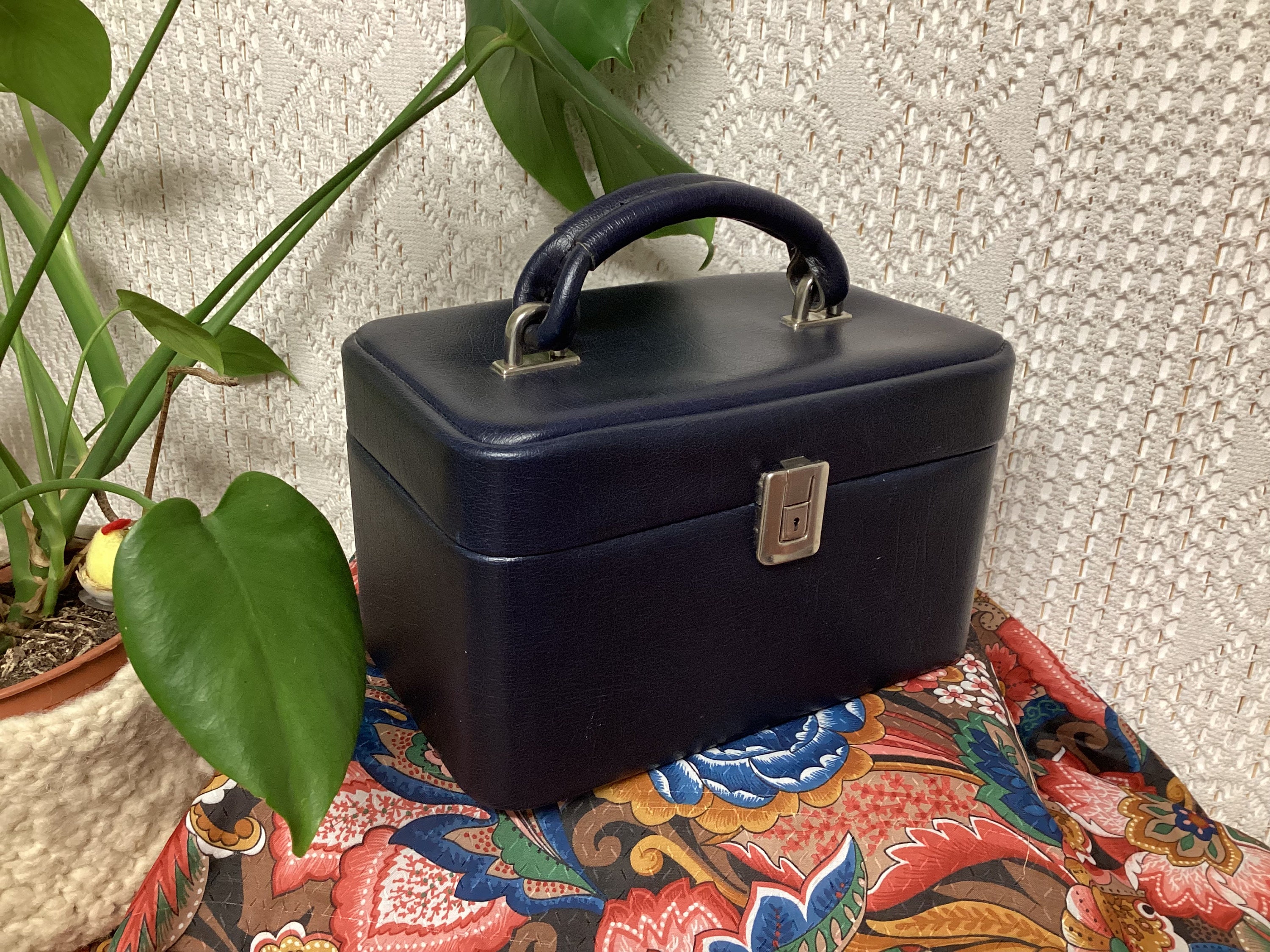 Leather vanity case Etsy