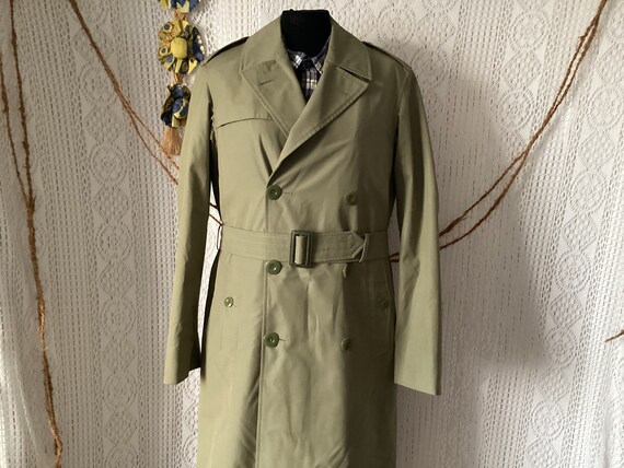 Vintage UTAH PARIS 1978 Military Overcoat Coat Size 88C Army Vintage UTAH PARIS 1978 Military Overcoat Coat Size 88C Army