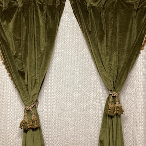 Lot De 4 Embrasses Rideaux Style Feuille – Finition Laiton Antique – Classique Et élégant