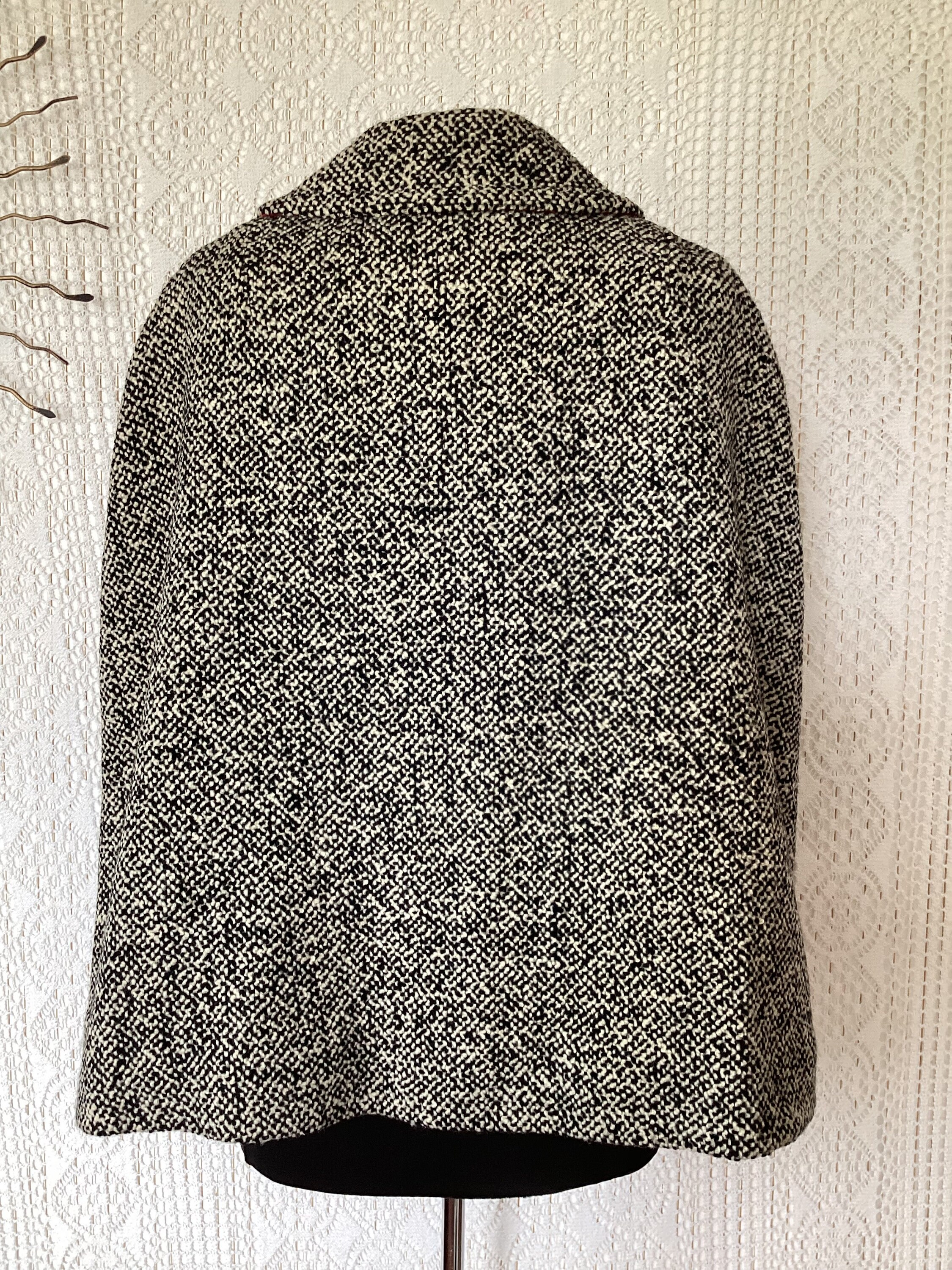 Wool Cape Coat Half Cape Vintage Size 36 to 42 - Etsy