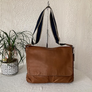 Coach Vintage Brown Leather Crossbody Bag Coach Flap Satchel