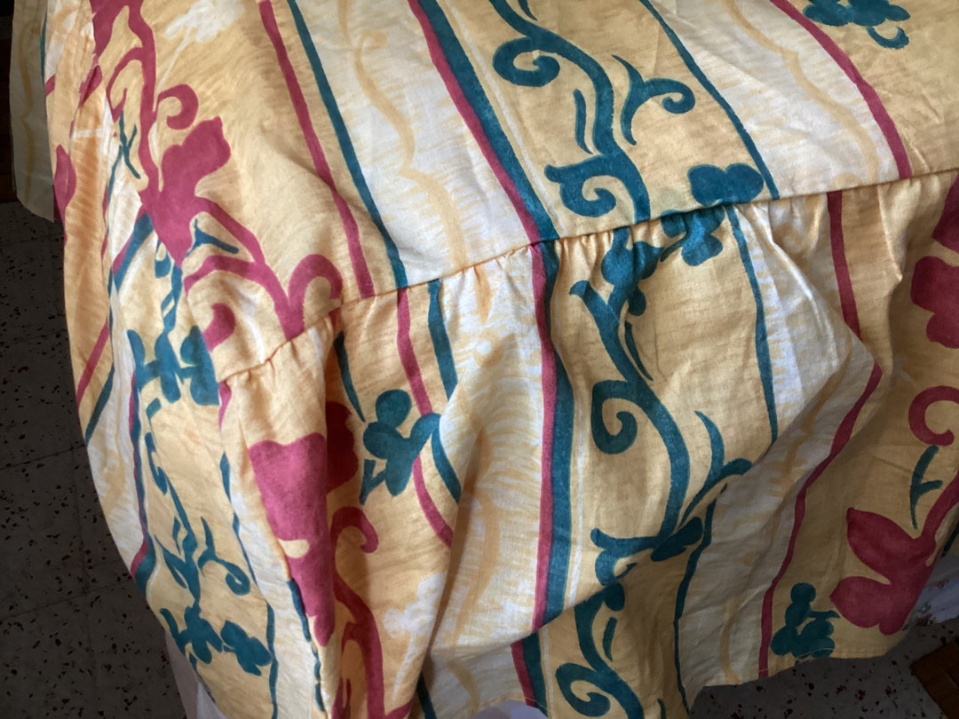 Dessus De Lit Vintage Coton 70x67 – Fait Main – États-Unis