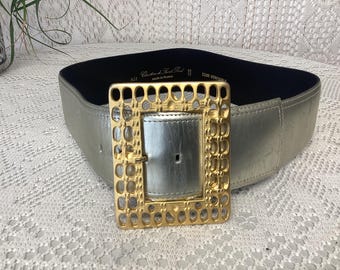 Christine De Saint Paul Large Vintage Belt Genuine Leather Belt