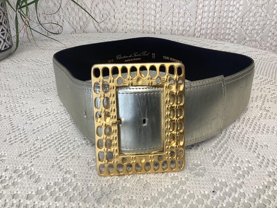 Christine De Saint Paul Large Vintage Belt Genuine Leather Belt