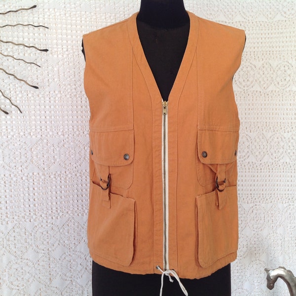 KTWOLEN Homme Gilet de Pêche en Maille Multi-Poches