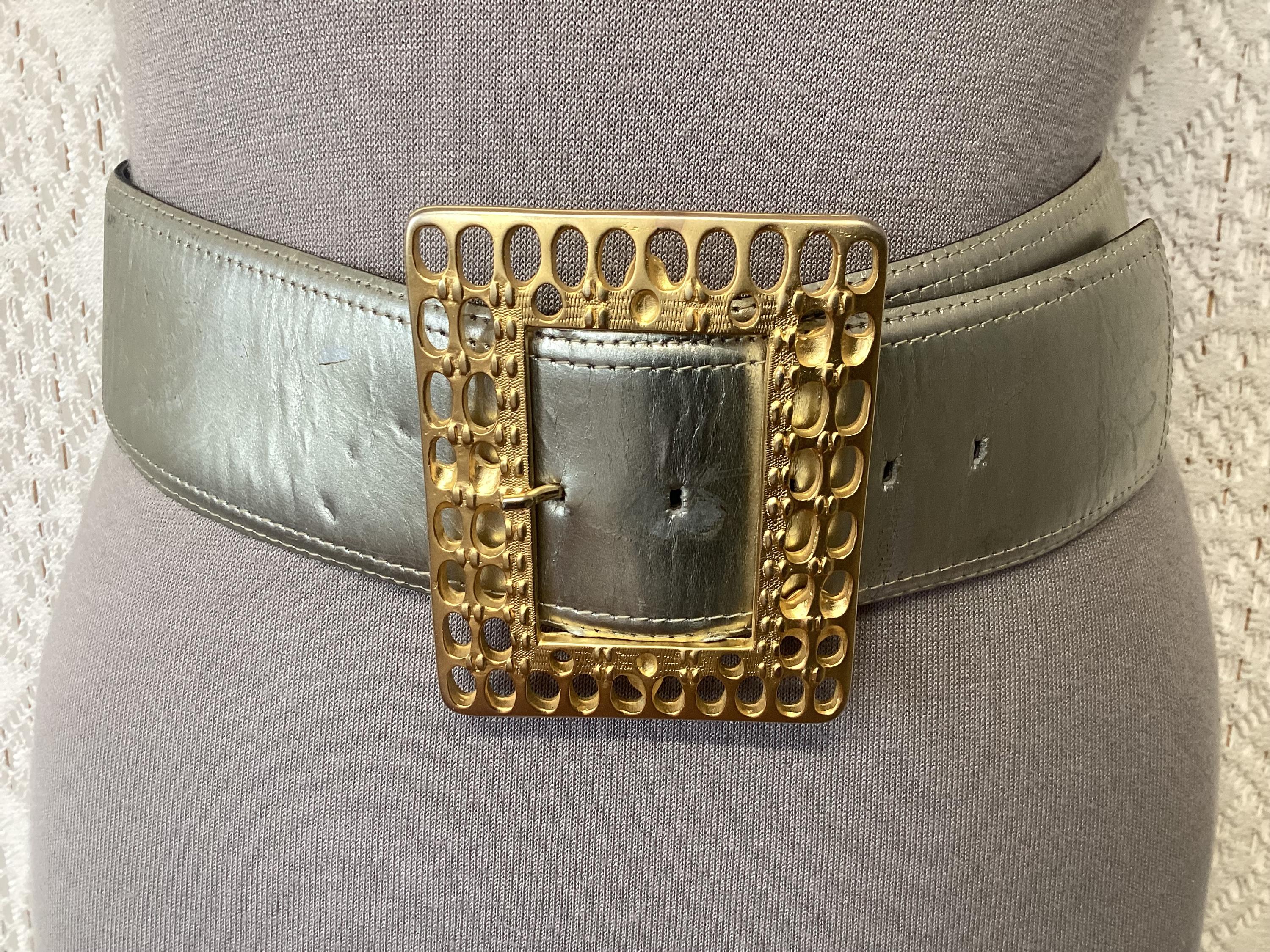Christine De Saint Paul Large Vintage Belt Genuine Leather Belt