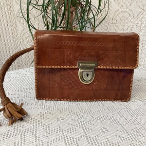 Sacoche Artisanale Homme En Cuir Vintage