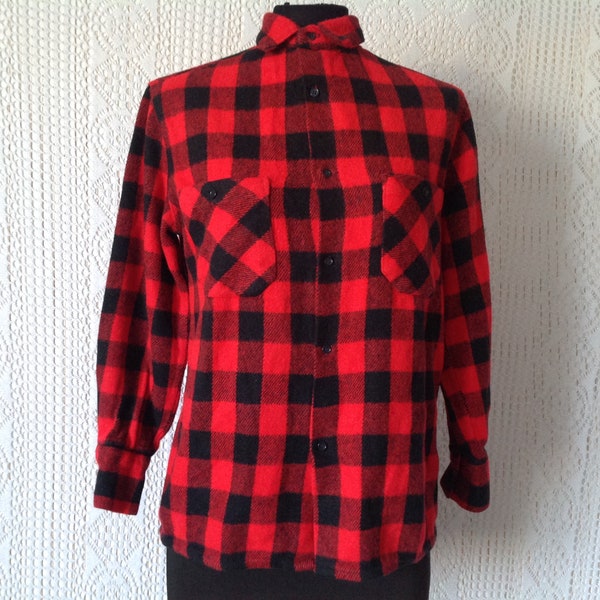 Chemise Manches Longues Vintage Taille 38 Chemise 3 Suisses en Laine  Chemise Tartan