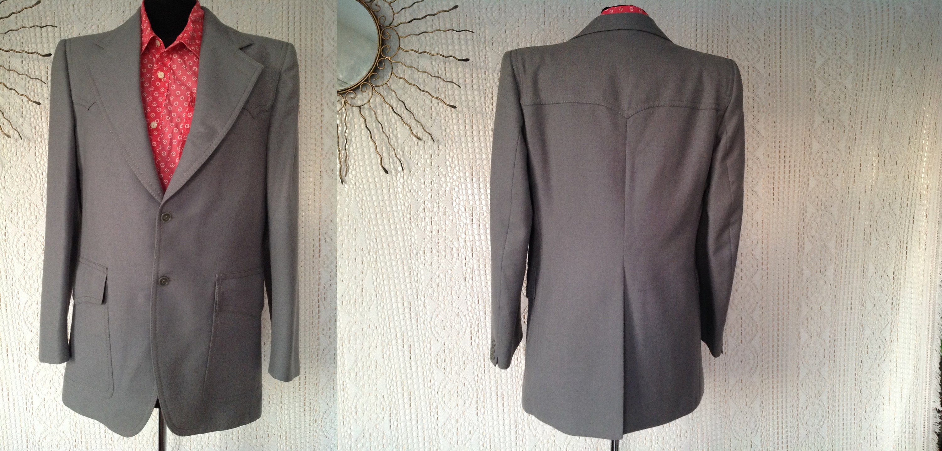 Blazer Homme Ted Lapidus Pure Laine – Taille 52 Rouge | Cocktail & Soirée