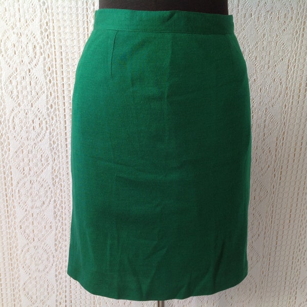 Jupe Femme Vintage Taille 38 Jupe Droite Verte