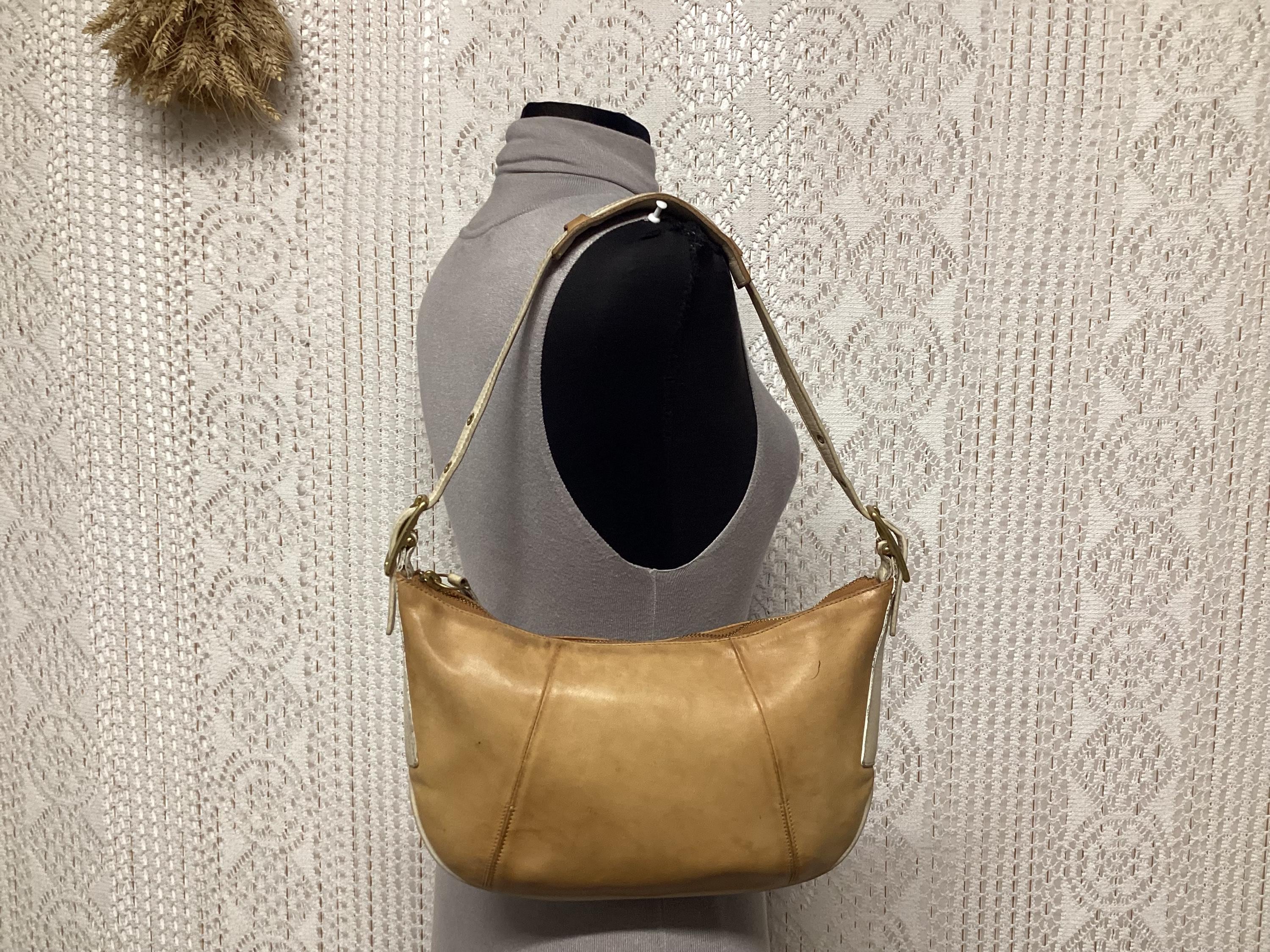 Coach Women's Vintage Leather Coach Hobo Baguette Handbag Coach Women's Vintage Leather Coach Hobo Baguette Handbag