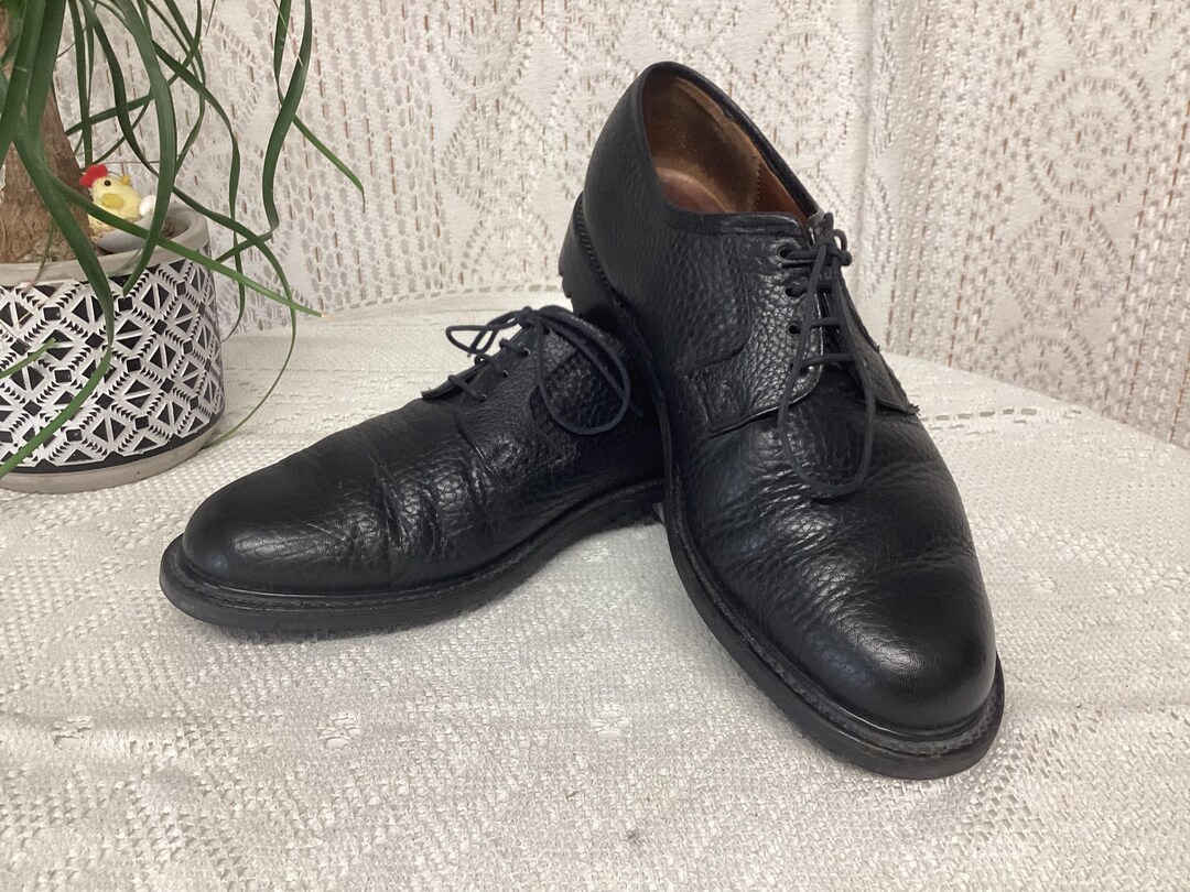 Grenson Footmaster Black Grained Leather Shoes Size 8 E  display picture 2