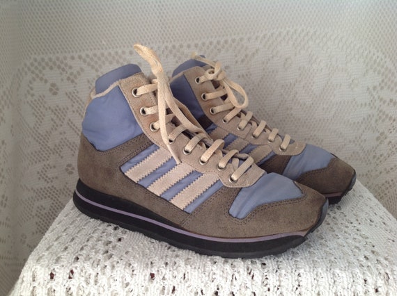 Adidas Sneakers Vintage Suede and Canvas High Top Sneakers Adidas Sneakers Vintage Suede and Canvas High Top Sneakers