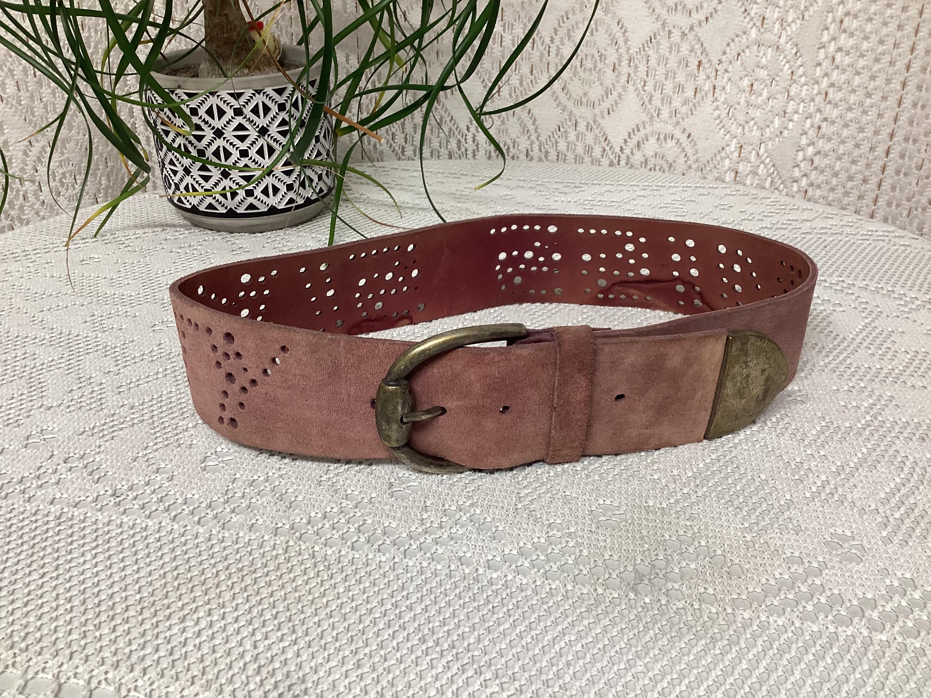 Miss Sixty Purple Studded Suede Waist Belt B1202 - Purple Suede Belt - Double J Saddlery main image 2