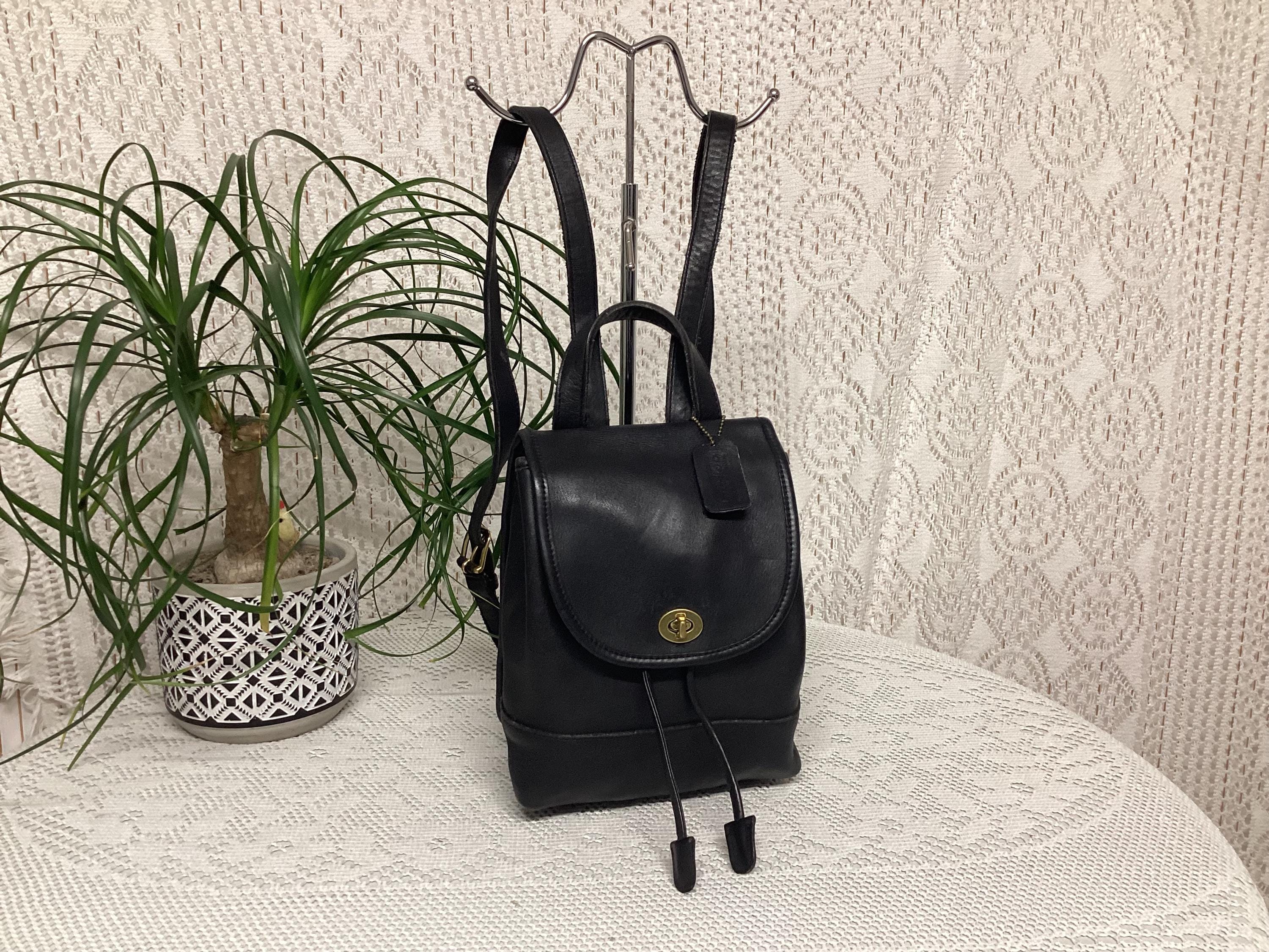 Coach Leather Backpack Vintage - Etsy Canada