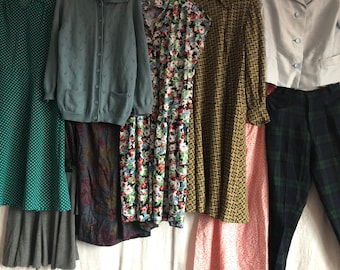 Women's Clothing Set of 10 Pieces Vintage Mix Photos are for illustrative purposes only