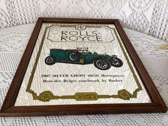 Rolls Royce Mirror Advertising Board Decorative Interior