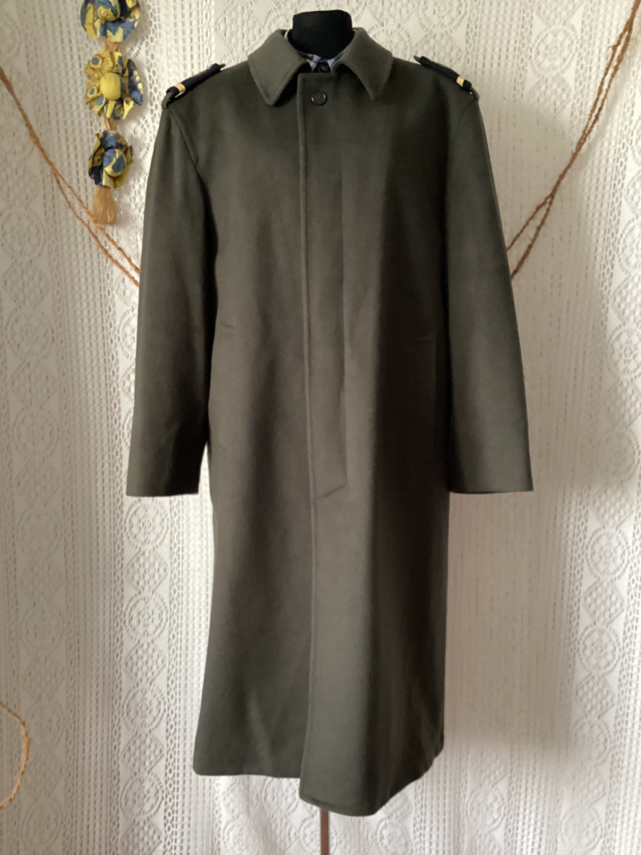 Vestra Bischwiller 1992 Vintage Military Overcoat Size 52/54/56