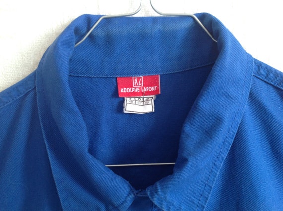 Vintage Work Blue Jacket Adolphe Lafont Jacket Si… - image 4