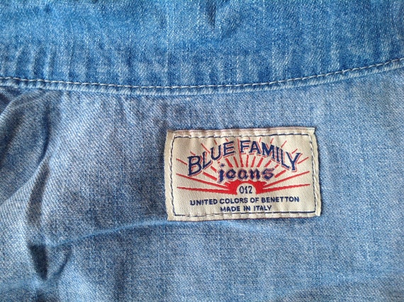 Benetton Blue Family Jeans Vintage Jacket - image 4
