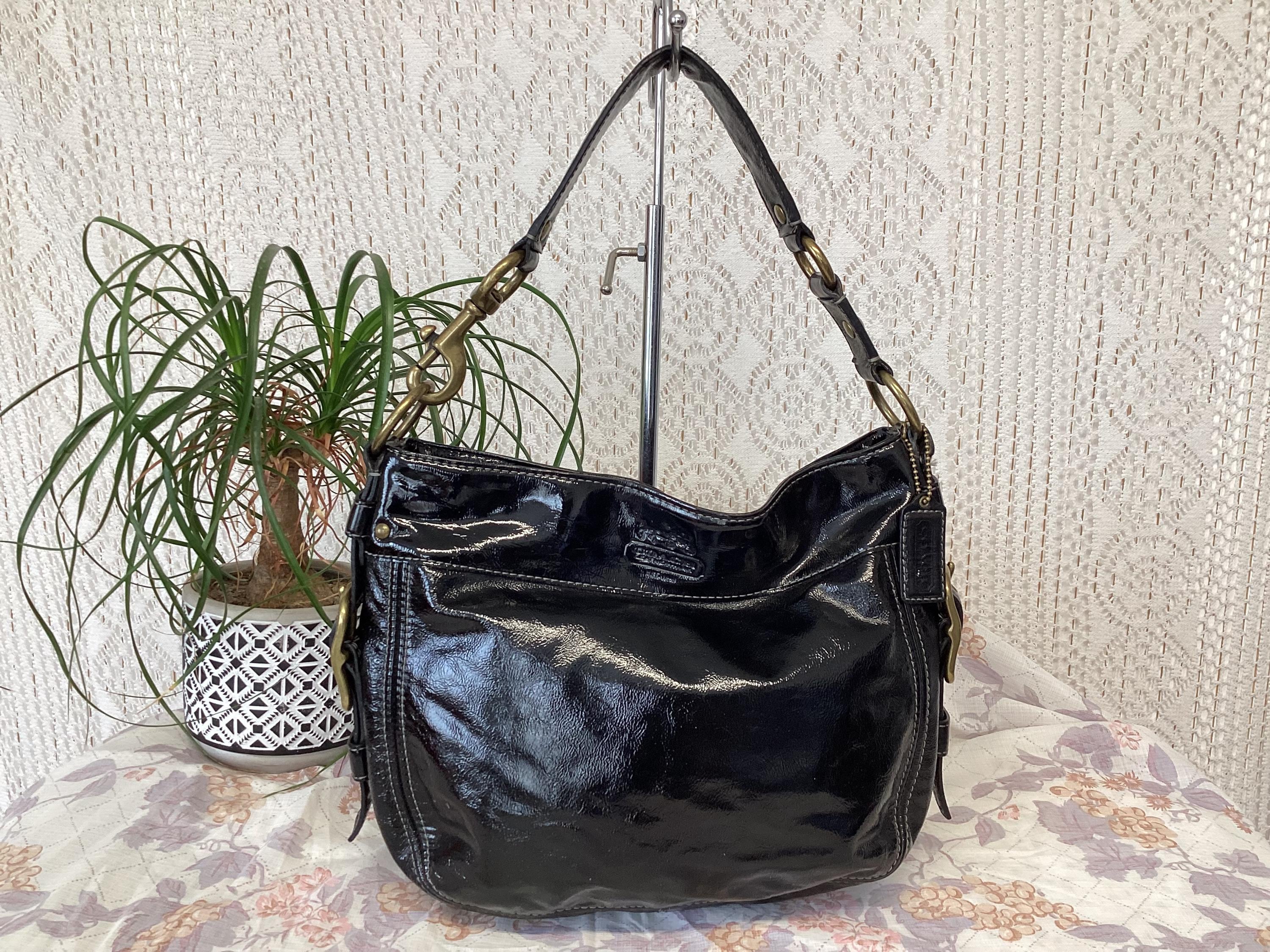 Coach Women's Vintage Zoe Hobo Patent Leather Handbag Coach 12735