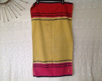 Authentic Yves Saint Laurent Vintage Hand Towel Guest Towel Bath Towel Made in France