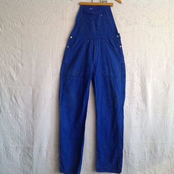 Vintage Working Overalls Size 48 Antique French Adolphe Lafont Work Wear Made in France