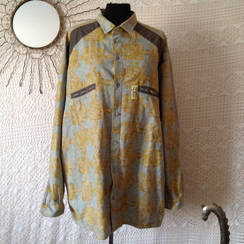 Chemise ajustée manches longues beige homme