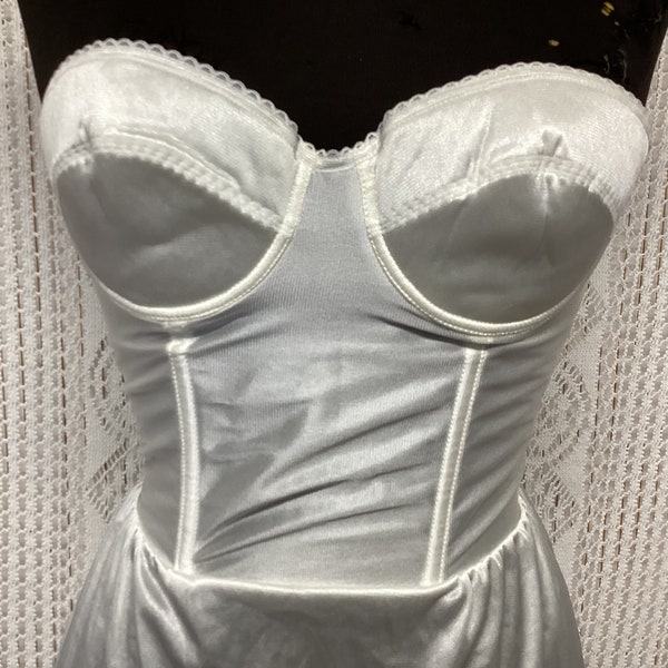 Bustier Fond de Robe Transparent Vintage Taille 85 Dessous de Robe Antinea Fabriqué en France