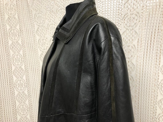 Ema Cuir Manteau Veste Femme Trois Quart en Cuir Vintage Taille 40 Made in France Etsy France