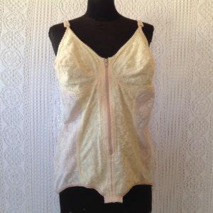 Corselette Bodysuit Combined Corset Sculpting Sheath Vintage T9 (105C)