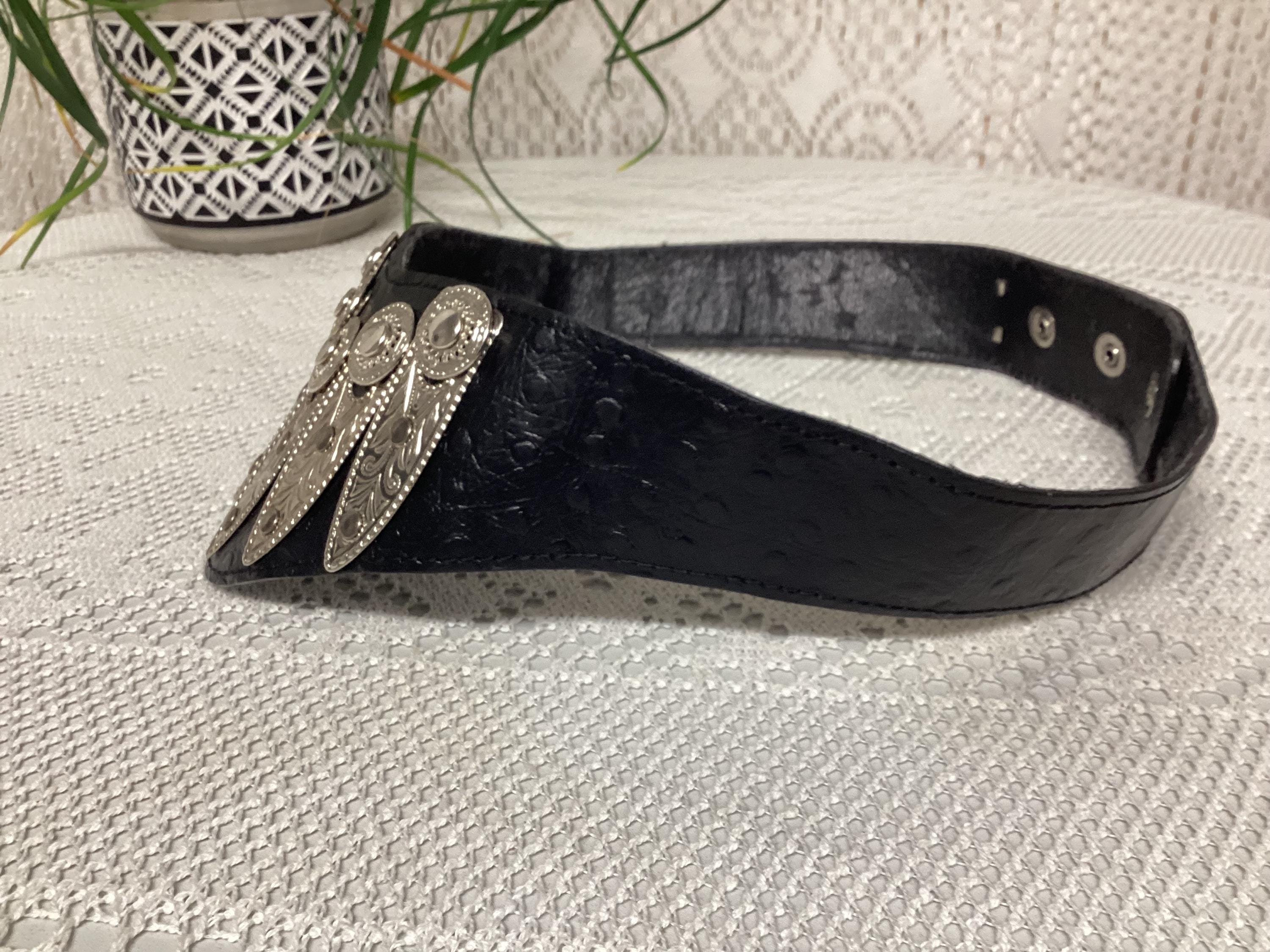 Sunbelt Vintage Black Leather Western Belt Sz M Star Brass Buckle PLEASURES “STUDDED BELT” Un clásico del estilo punk  main image 2