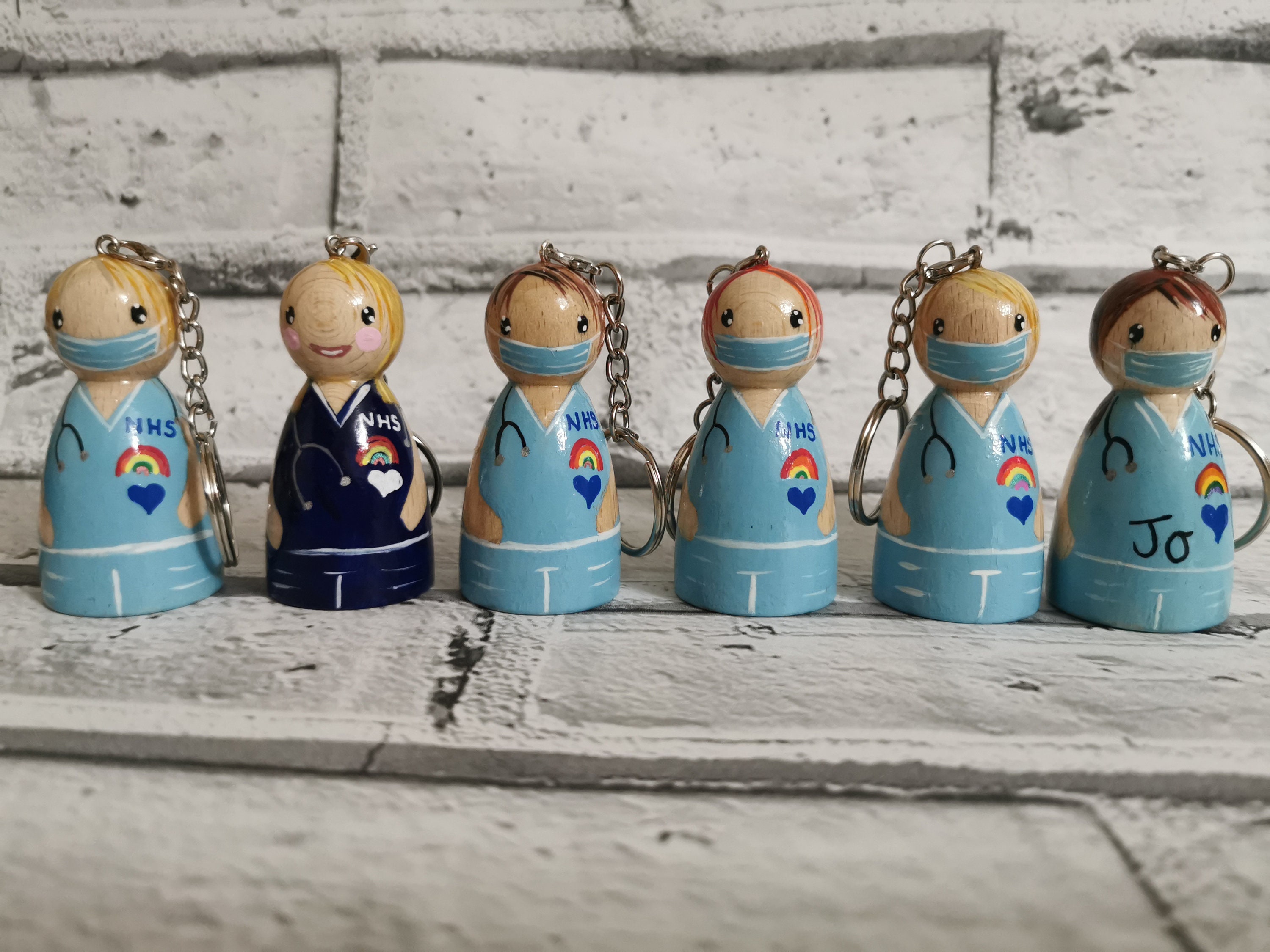NHS Nurse/ Care Worker Peg Doll Etsy UK