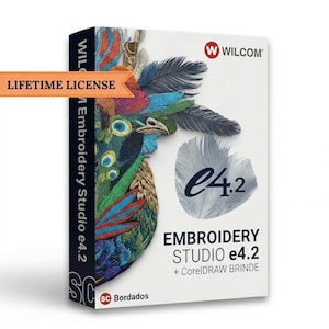 Wilcom e4.2 Embroidery Software Full Version Professional Digitizing Tool Lifetime License Instant Download for Windows Stitch Design