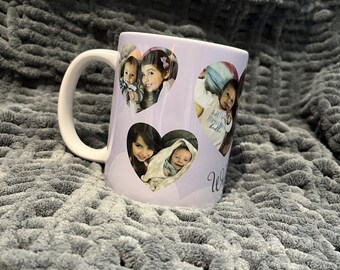 personalised photo mug, personalised mummy mug, daddy mug, auntie mug, nanny mug, grandad mug