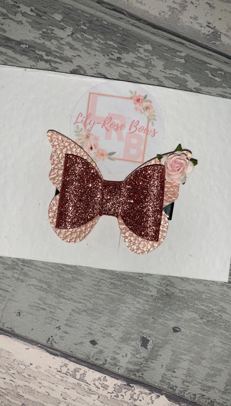 butterfly bow clip flower clip Butterfly hair clip butterfly bow