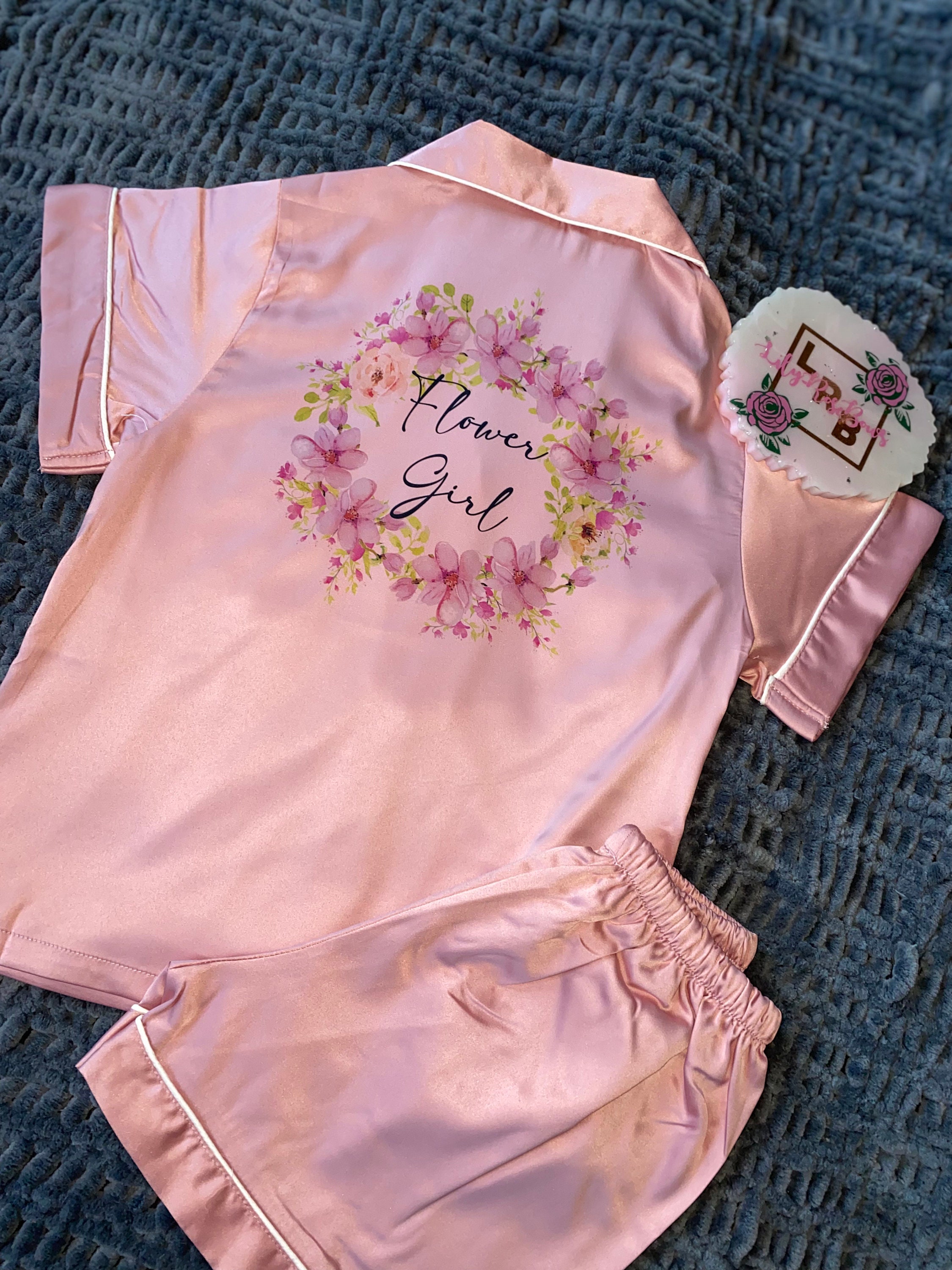 Flower Girl Pajamas Etsy Canada