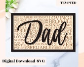 Dad Svg, Fathers Day Svg, Dad File, Father File, Dad Sign Cut File, Father Sign Cut File, Glowforge File, Laser Cut Files
