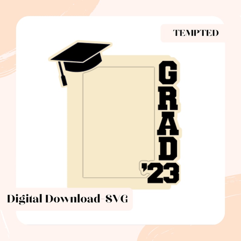 Graduation Frame Svg 2023 Grad Frame Svg Grad 23 Graduation Etsy Canada