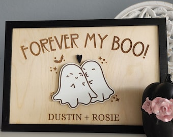 Personalized Halloween Decor, Forever My Boo, Custom Halloween, Ghost Decor, Cute Ghost Decor, Halloween Decor For Couples, Halloween Decor