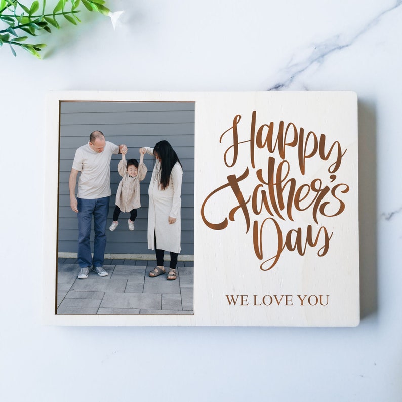 Fathers Day Picture  Frame Happy Father's Day Picture image 1