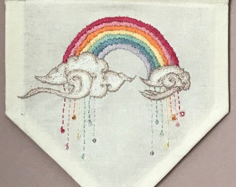 Kit de broderie - ARC-EN-CIEL avec cristaux