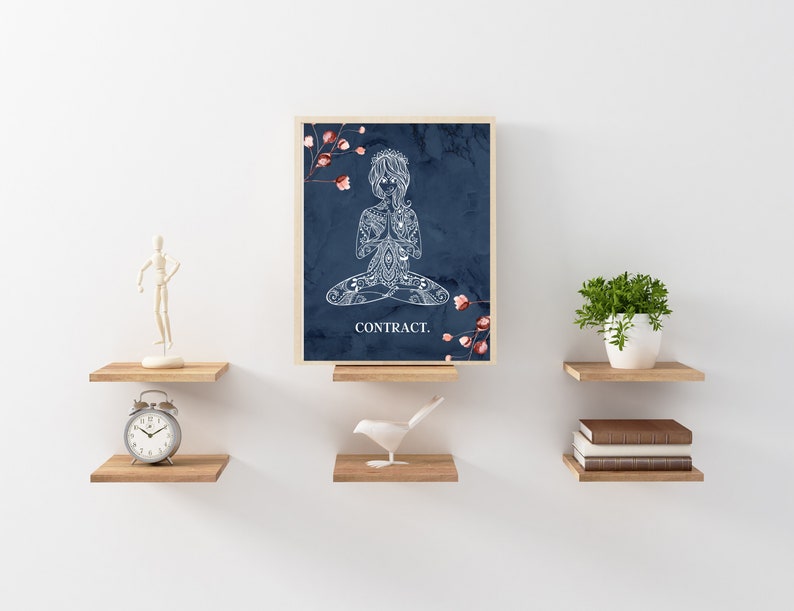 Yoga Wall Art Yoga Poses Yoga Printable Yoga Poster Yoga Etsy